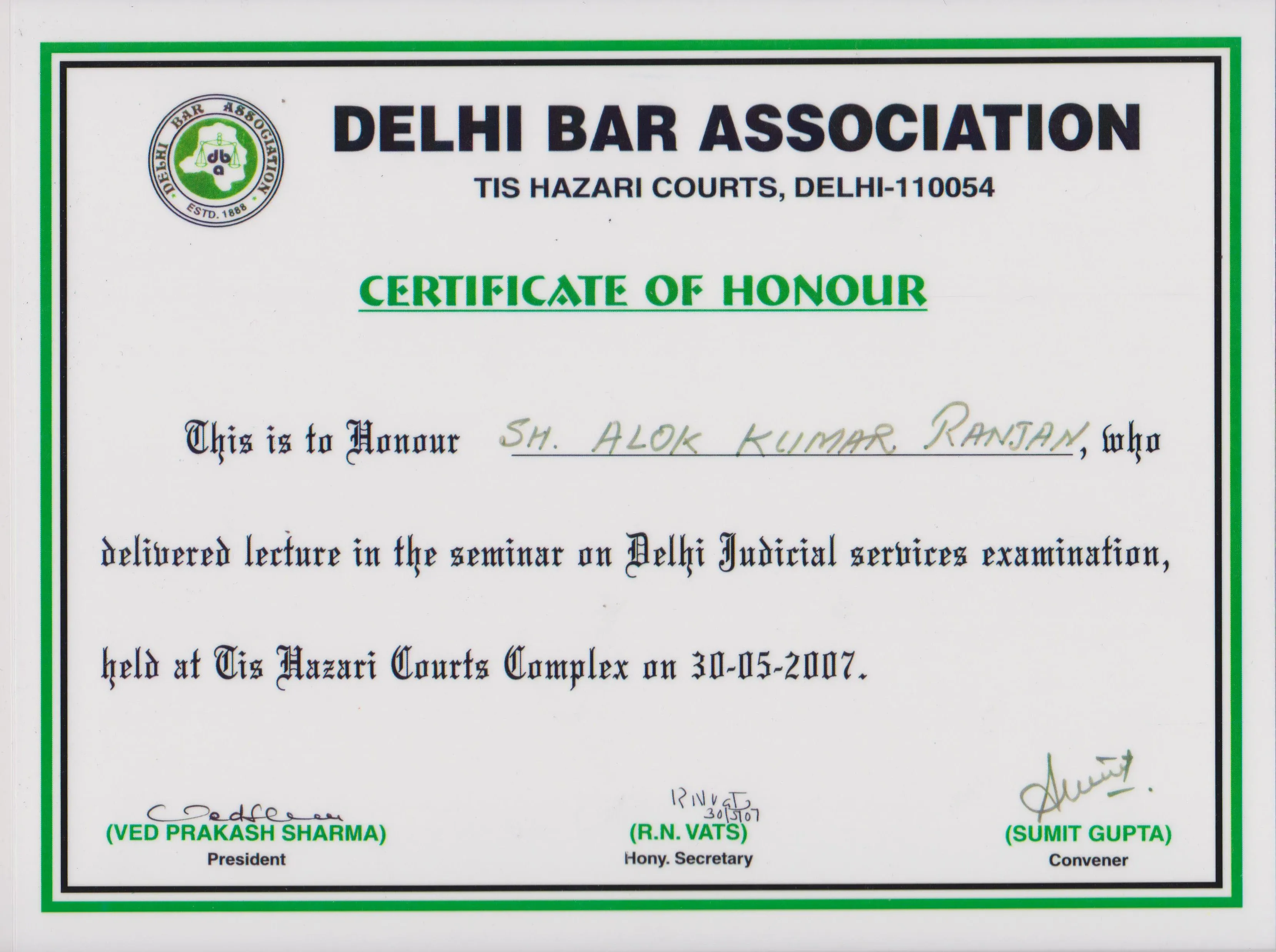 Certificate 8